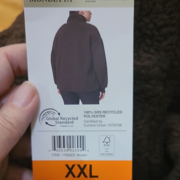 Mondetta Chocolate Teddy Jacket - Picture 3 of 4